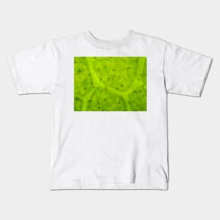 Magnolia leaf under the microscope Kids T-Shirt